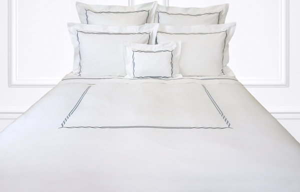 Tresse Grey Emb. Bed Linens