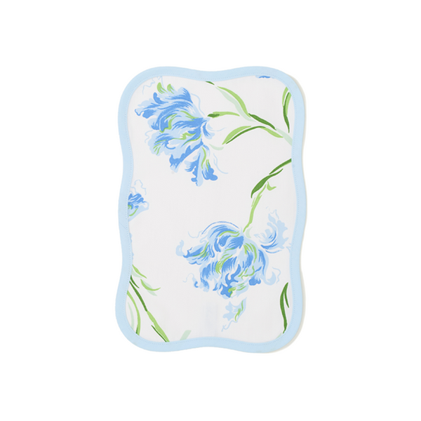 Tulipe Perroquet Blue Printed Cocktail Napkin