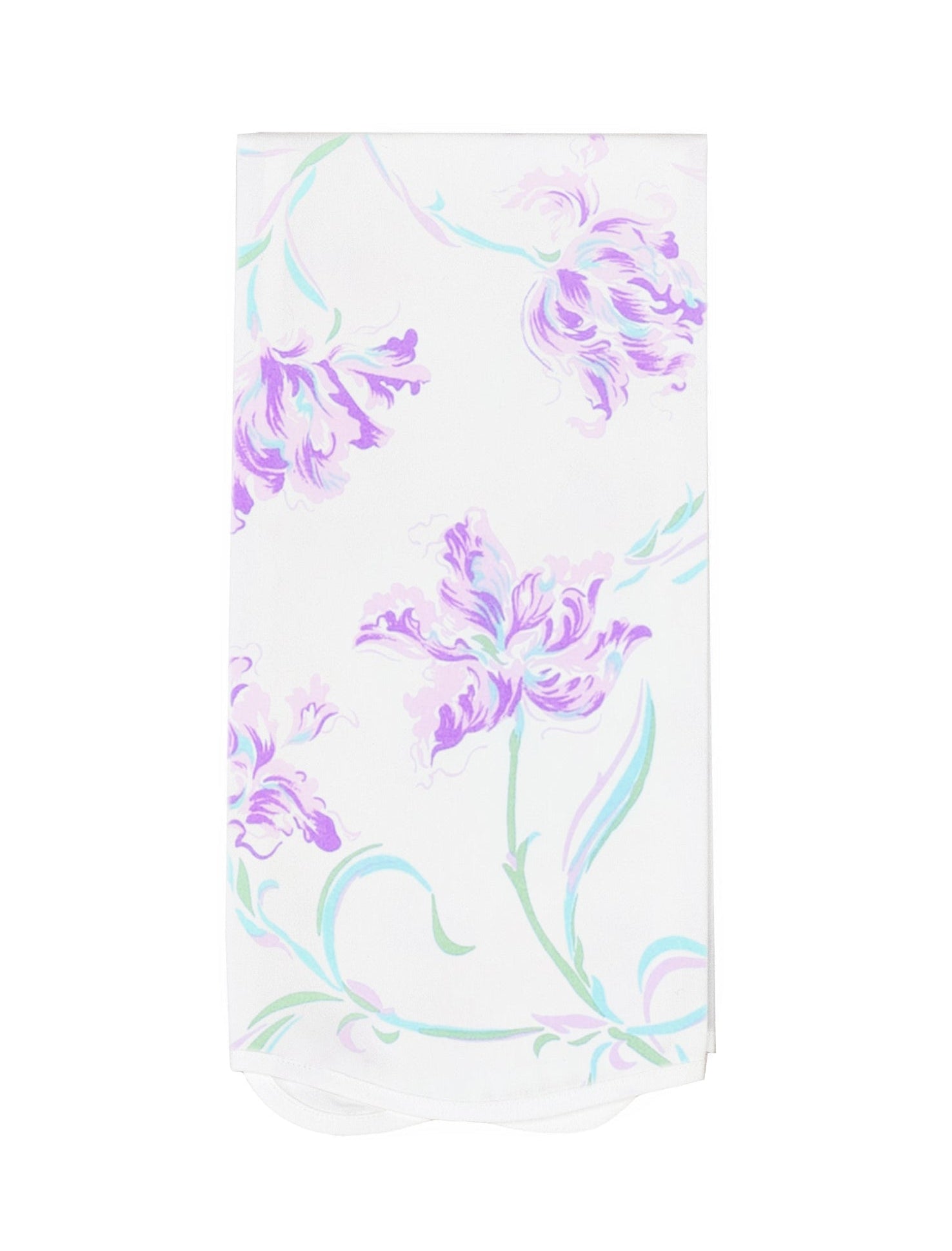 Tulipe Perroquet Lavender Printed Guest Towels