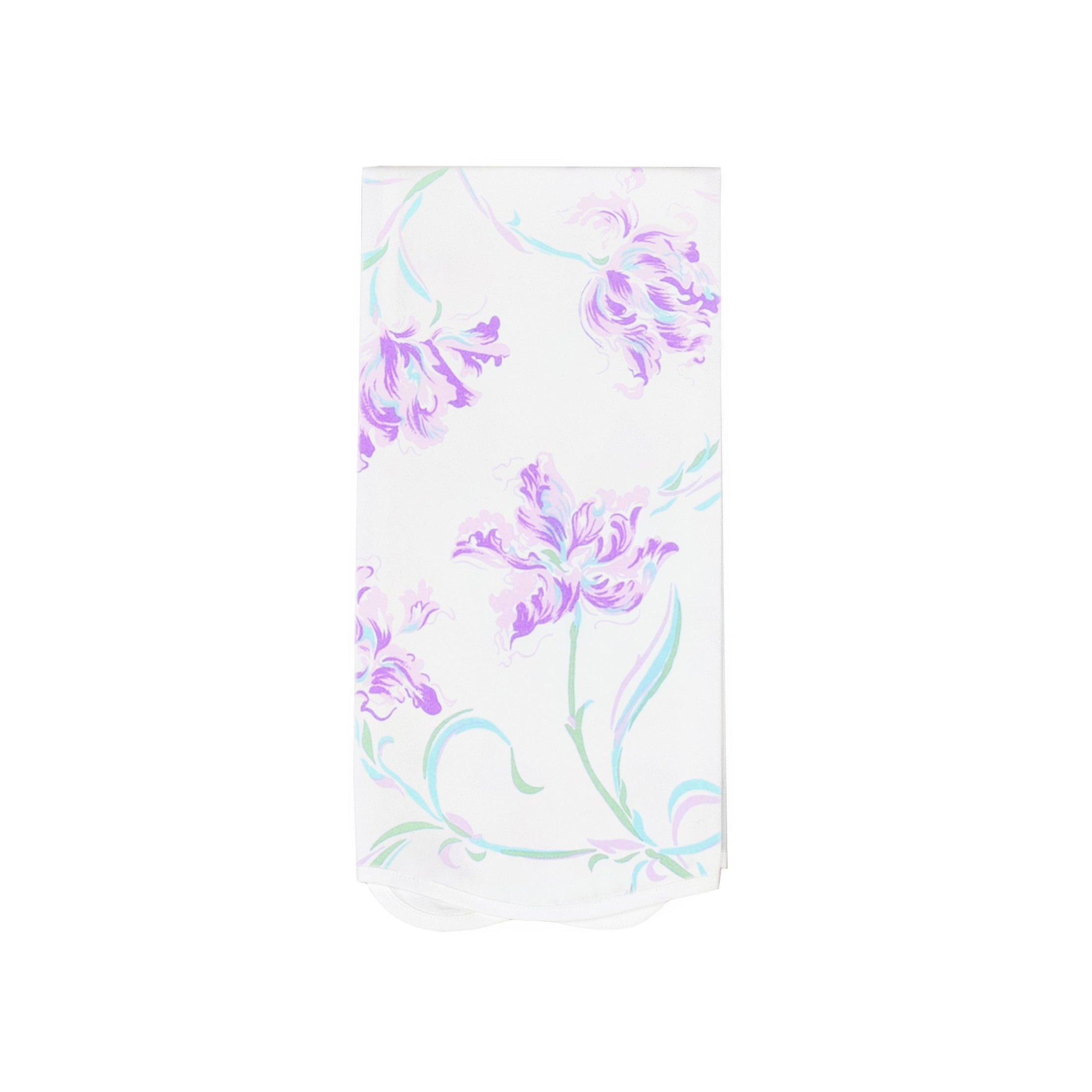 Tulipe Perroquet Lavender Printed Guest Towels