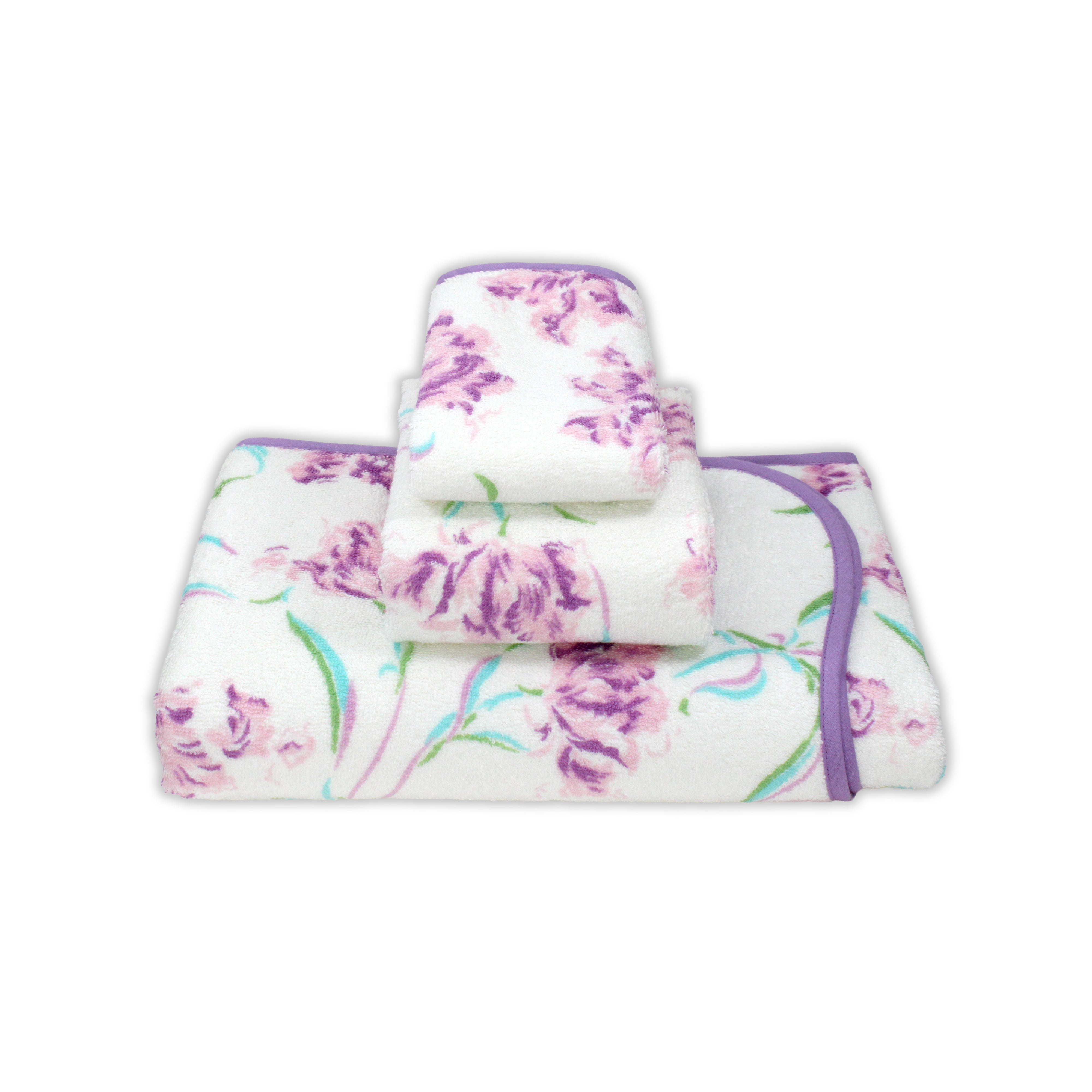 Tulipe Perroquet Lavender Towels