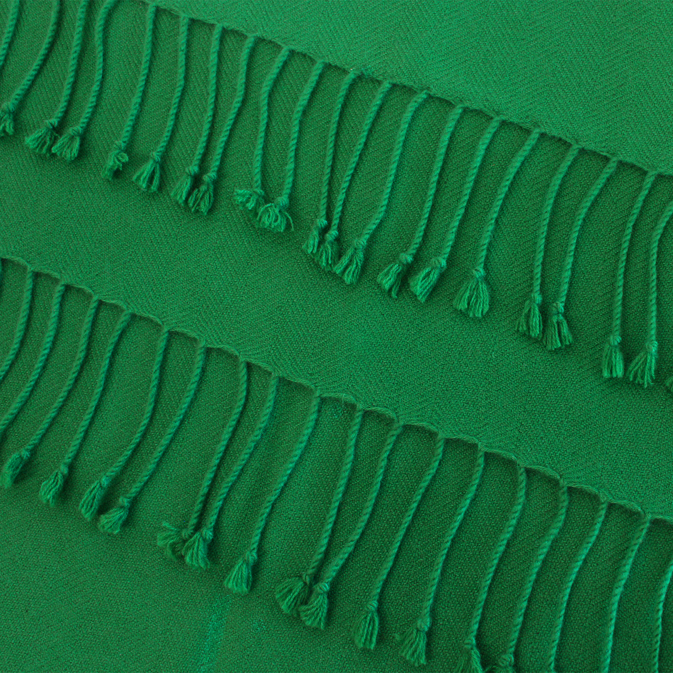 Vegetable Green Cashmere Throw