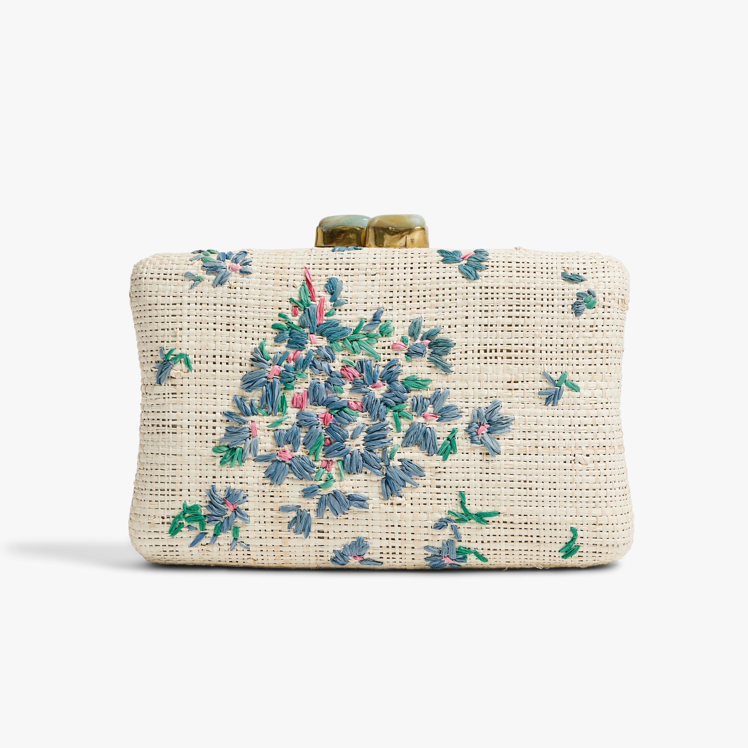 Violettes Blue Small Clutch