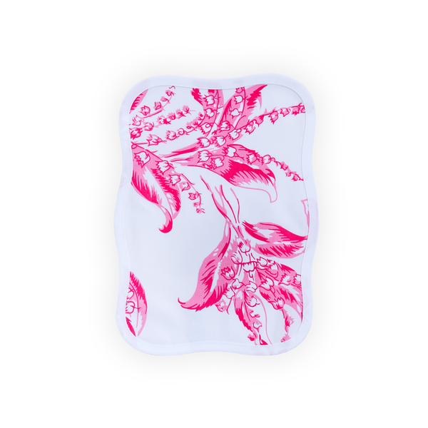 Muguet Pink Printed Cocktail Napkins