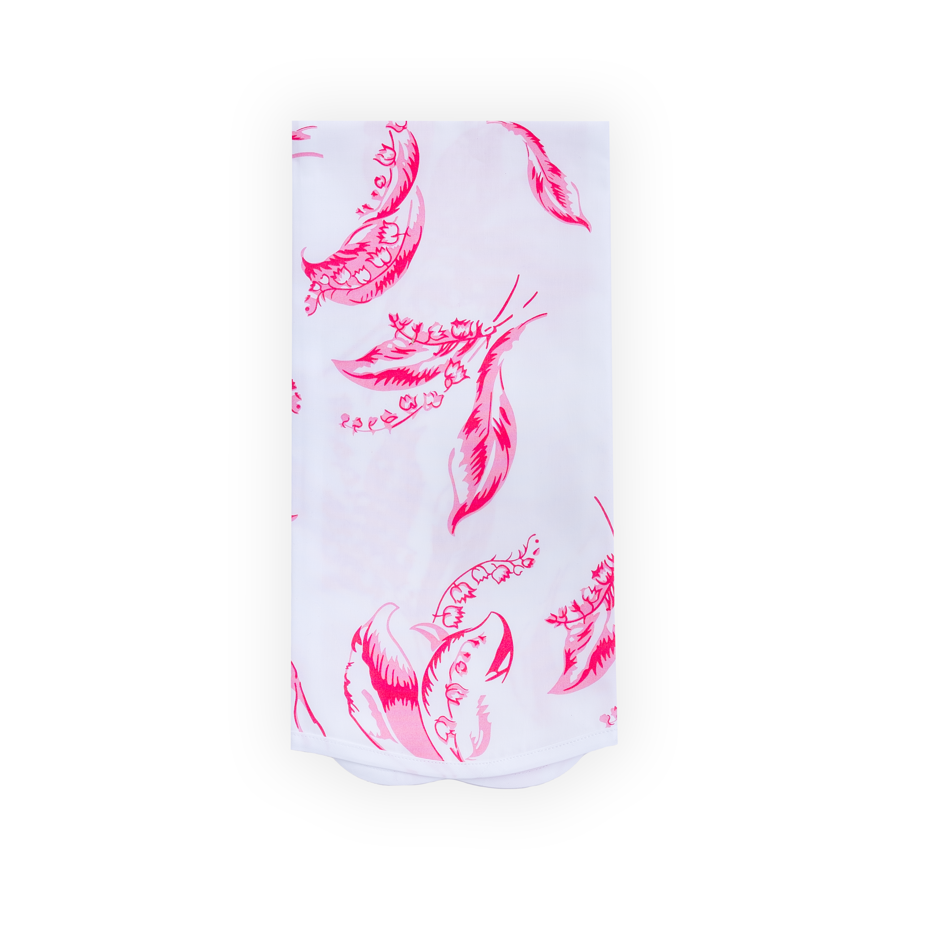 Muguet Pink Printed Guest Towels