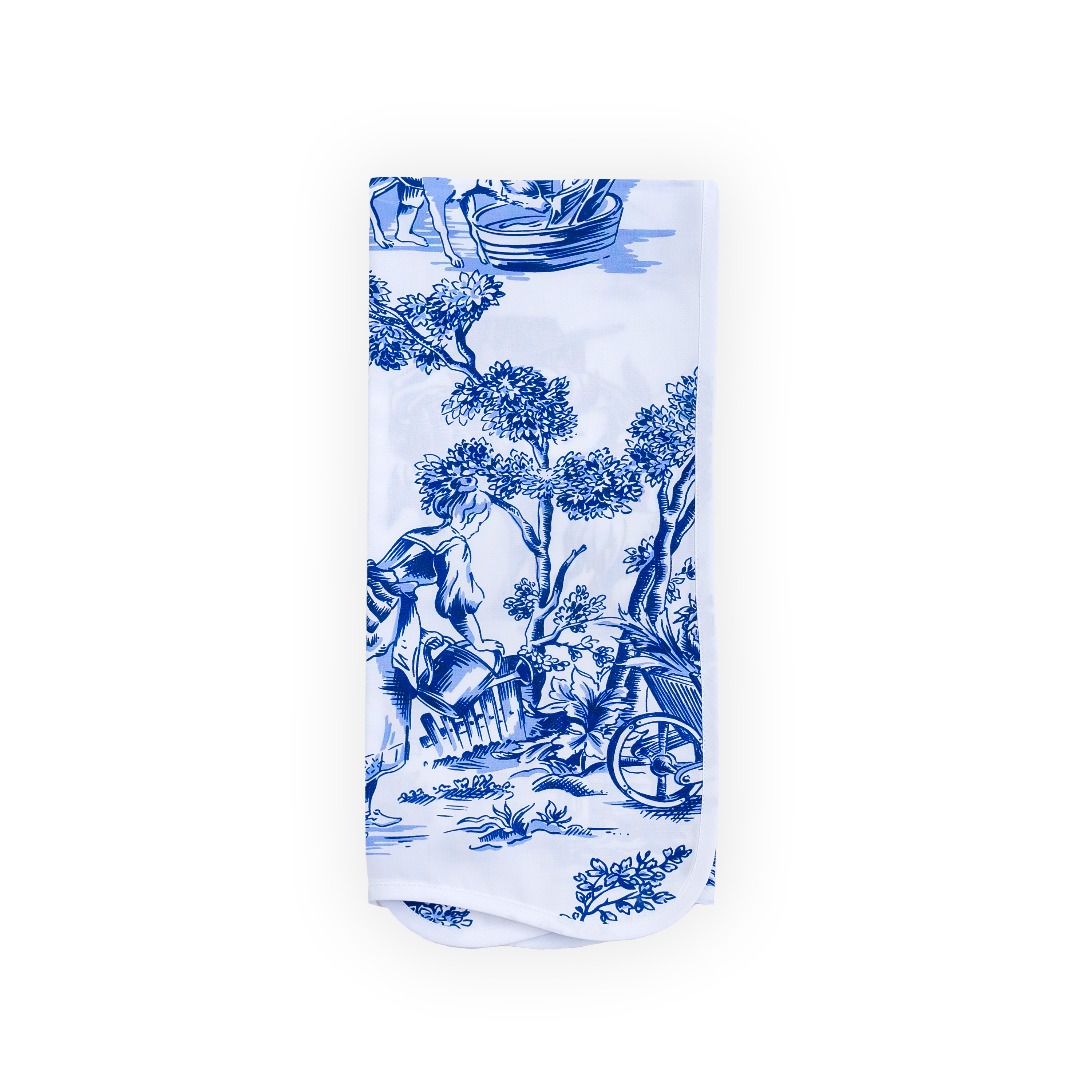 Pastorale Blue Printed Guest Towels