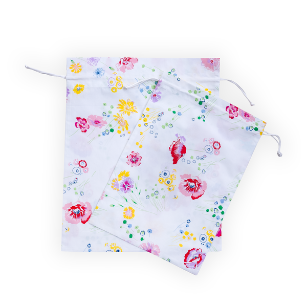 Fleurs d'Avril Printed Lingerie Bags