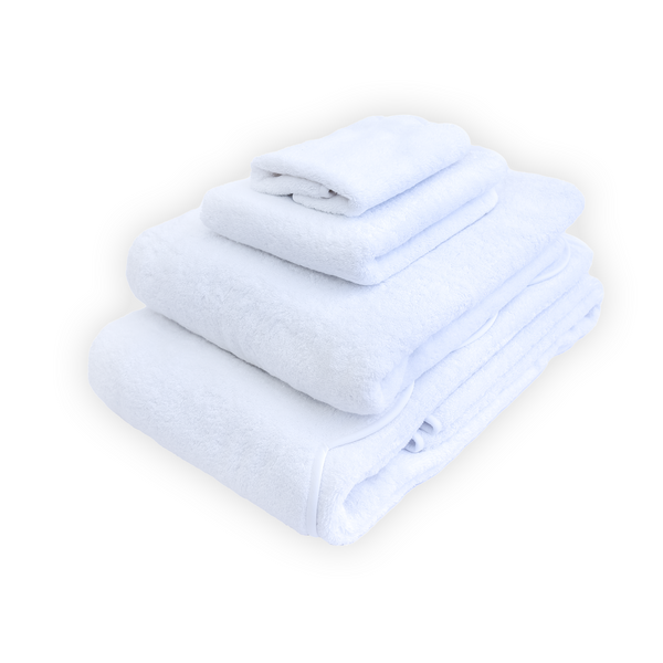 Solid White with Scallop White Towels