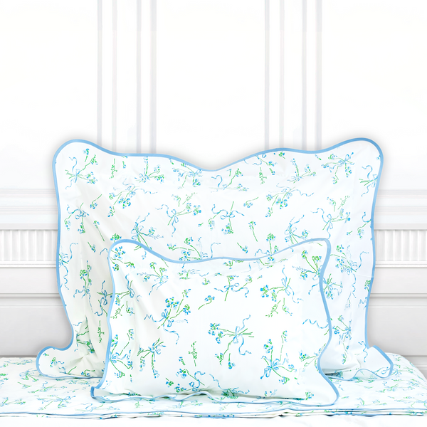 Rubans Fleuris Blue/Green Bed Linens