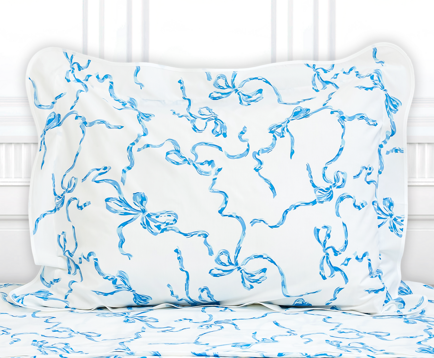 Rubans Blue Bed Linens
