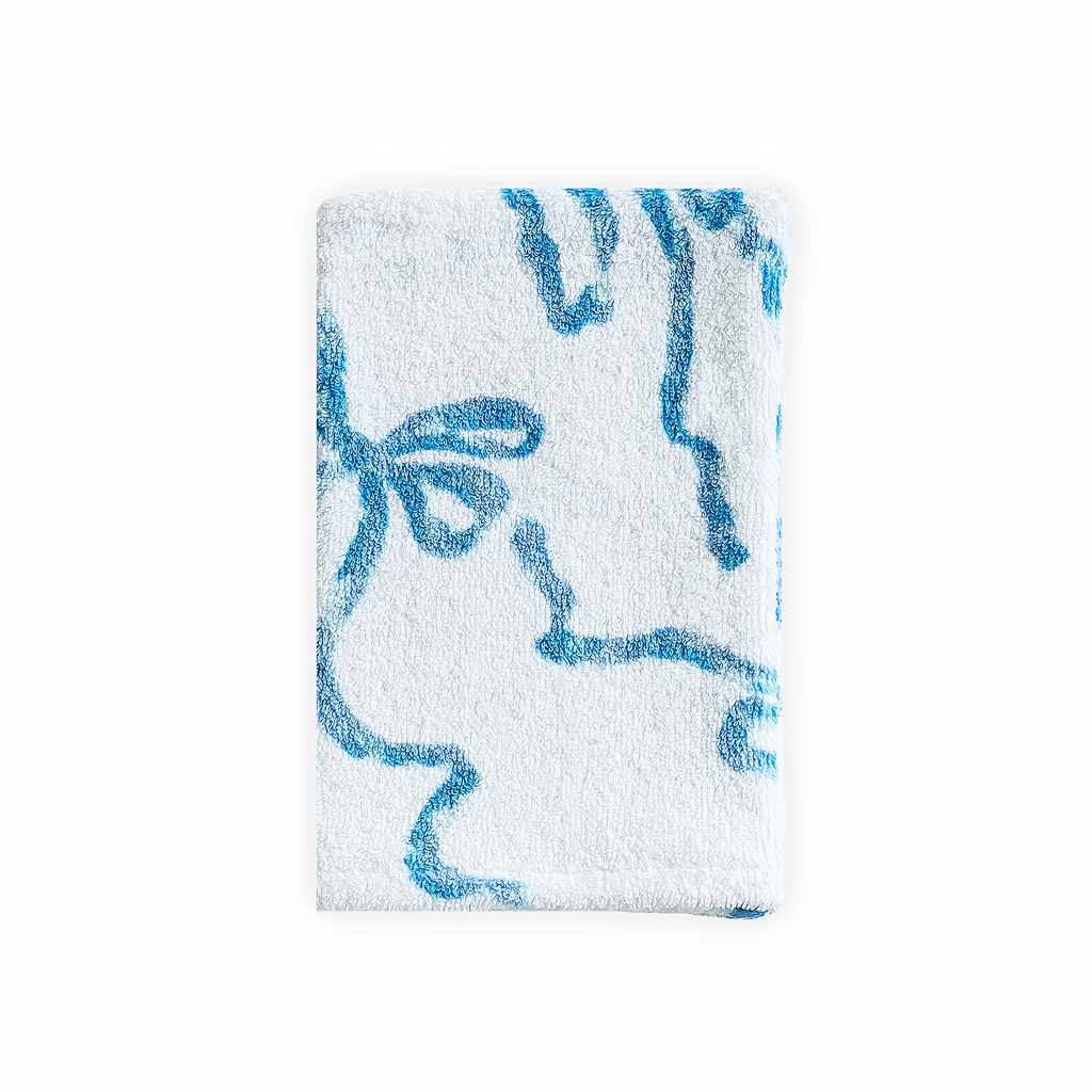 Rubans Blue Bath Towels