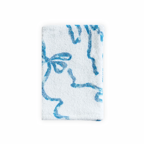 鲁班斯蓝色毛巾