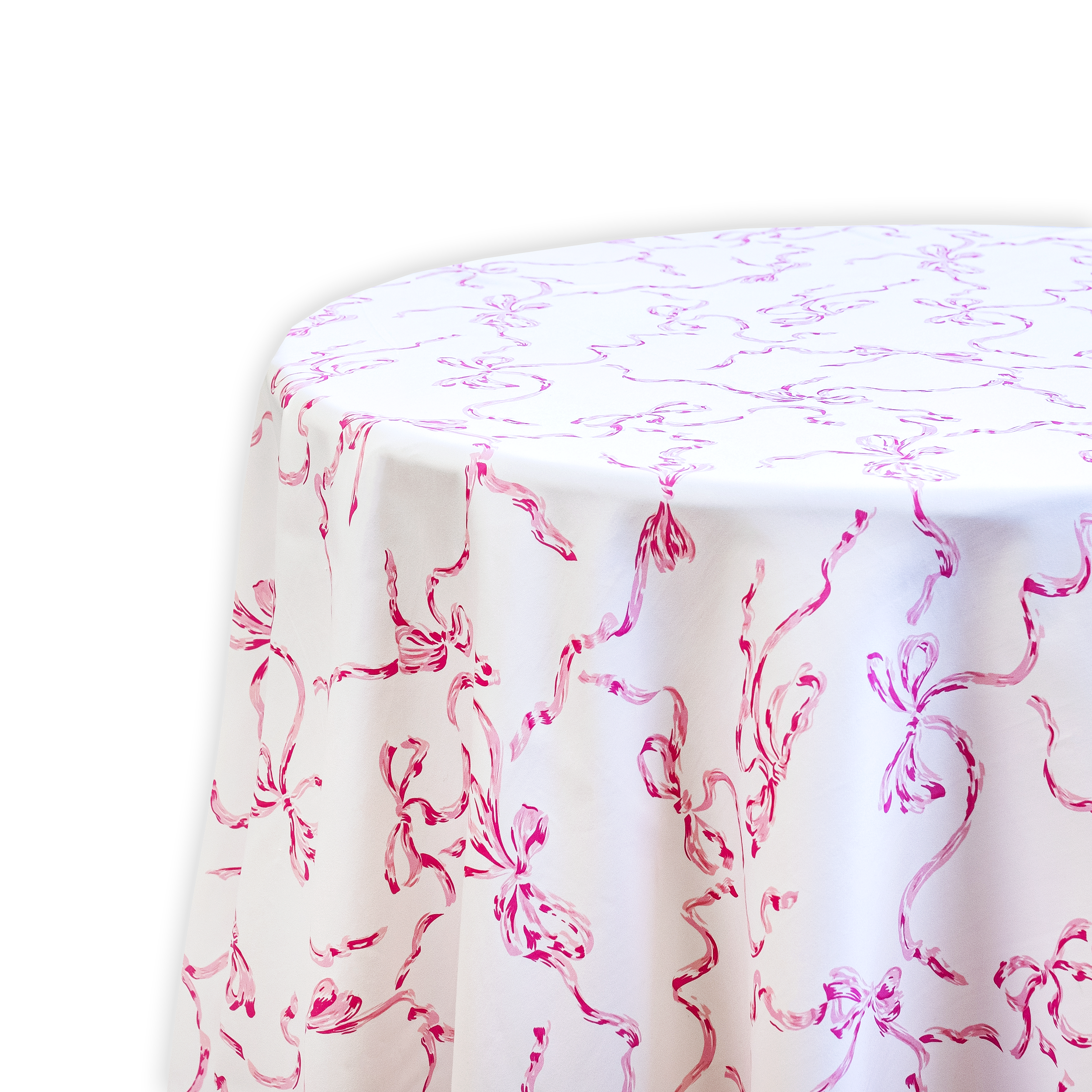 Rubans Pink Printed Tablecloths