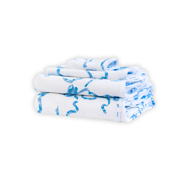 Rubans Blue Towels