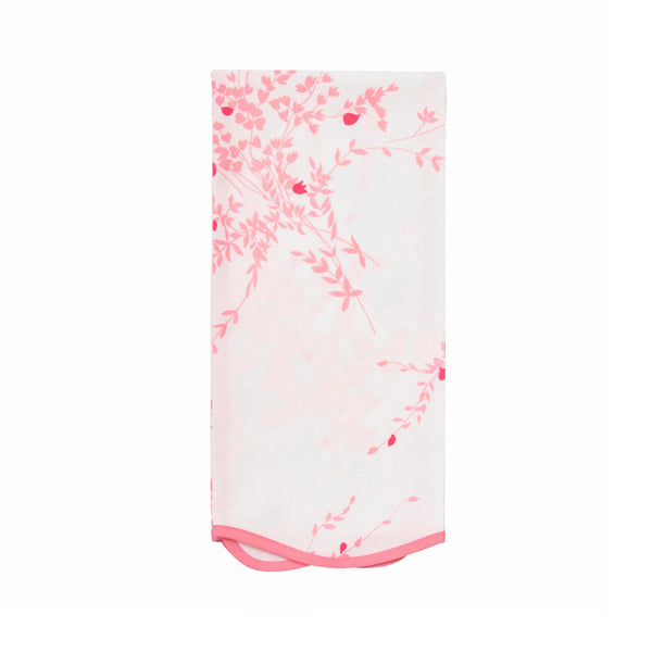 Jeté de Fleurs Pink Printed Guest Towels