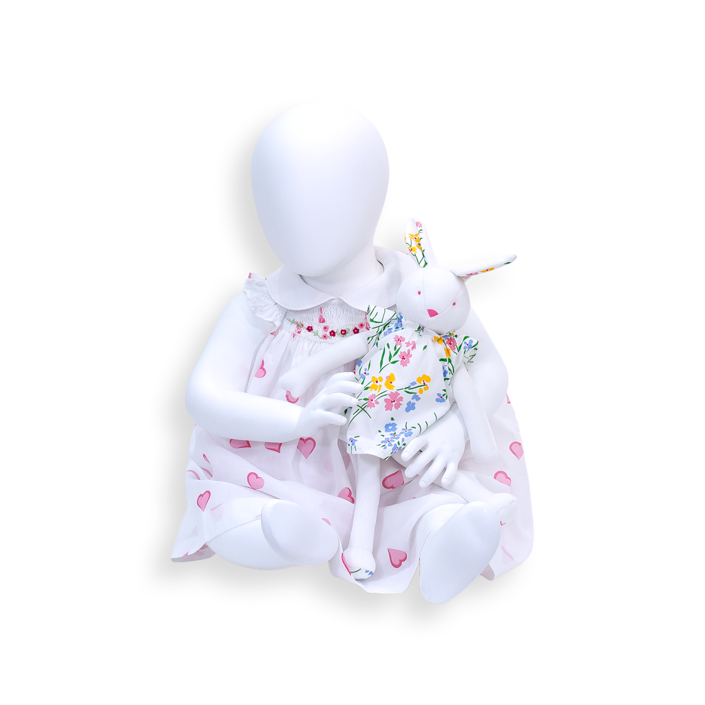 Vivi Smocked Dress - Coeurs Pink