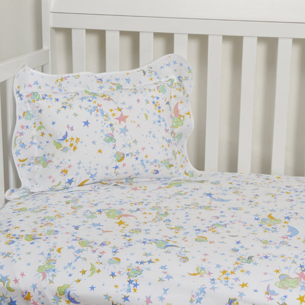 Moons & Stars Multi Fitted Crib Sheet
