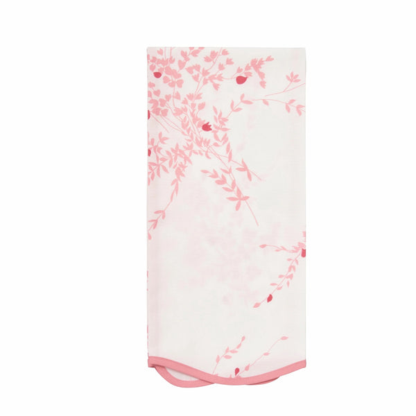 Jeté de Fleurs Pink Printed Guest Towel