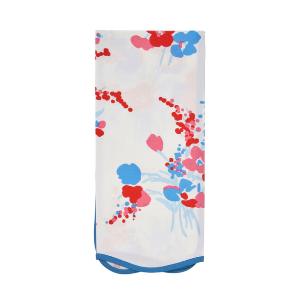 Demoiselles Red/Blue Printed Guest Towel