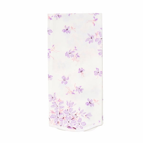 Violettes Lilac Printed Guest Towel