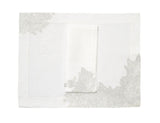 Givre d'Hiver Grey/Silver Emb. Placemat/Napkin Sets