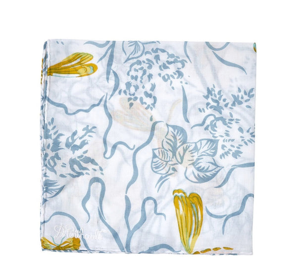 Printed Dragonfly Blue/Yellow Handkerchief