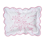 Jeté de Fleurs Pink Scallop Elbow Shams