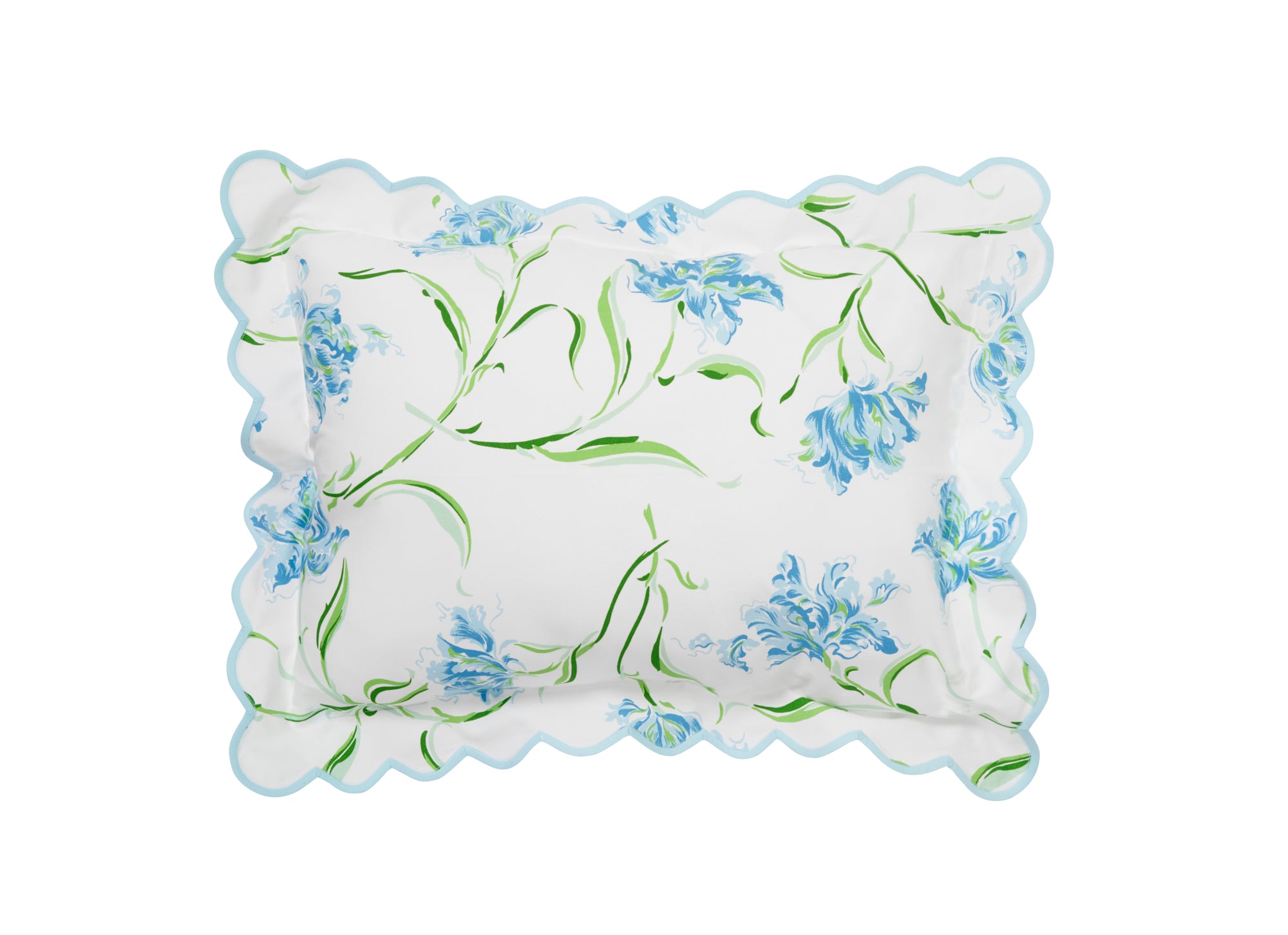 Tulipe Perroquet Blue Bed Linens