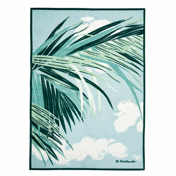 棕榈蓝/绿沙滩巾
