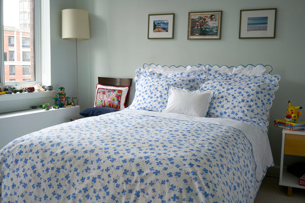 Trèfles Blue Bed Linens