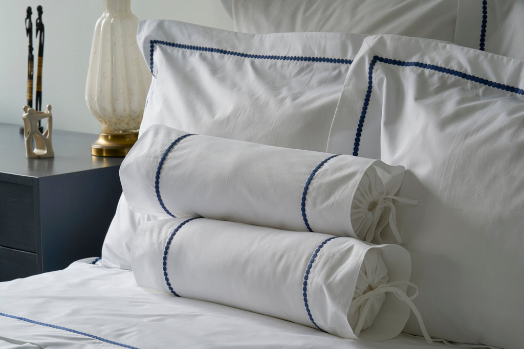 Etcetera Navy Emb. Bed Linens