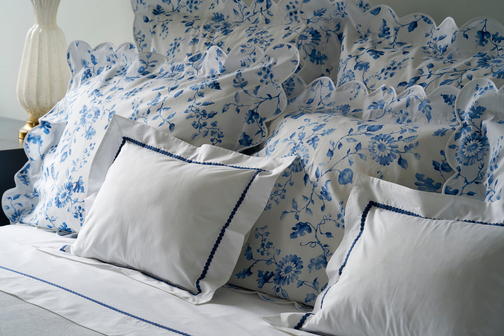 Etcetera Navy Emb. Bed Linens