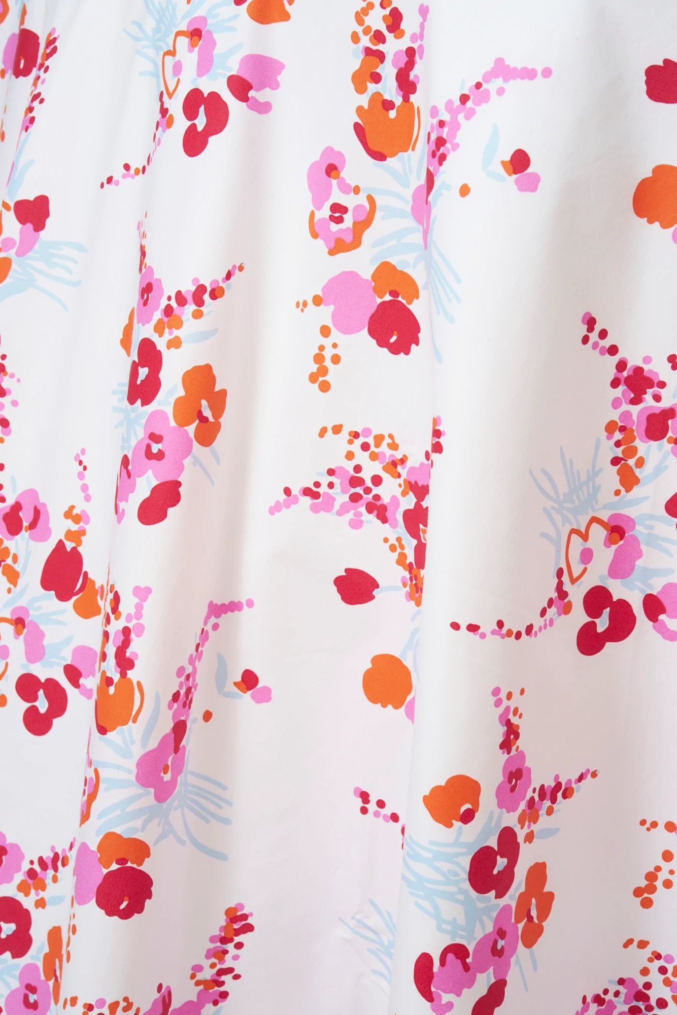 Demoiselles Orange/Pink Printed 106" Round Tablecloth