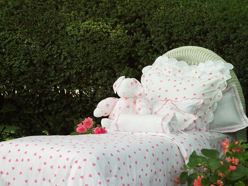 Coeurs Pink Bed Linens