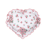 Violettes Pink Scallop Heart-Shaped Shams