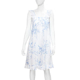 Samba Nightgown - Jeté de Fleurs Blue