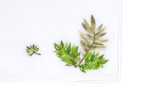 Tempete Tropicale Embroidered Handkerchief