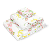 Pois de Senteur Pink/Yellow Bath Sheets & Bath Towels