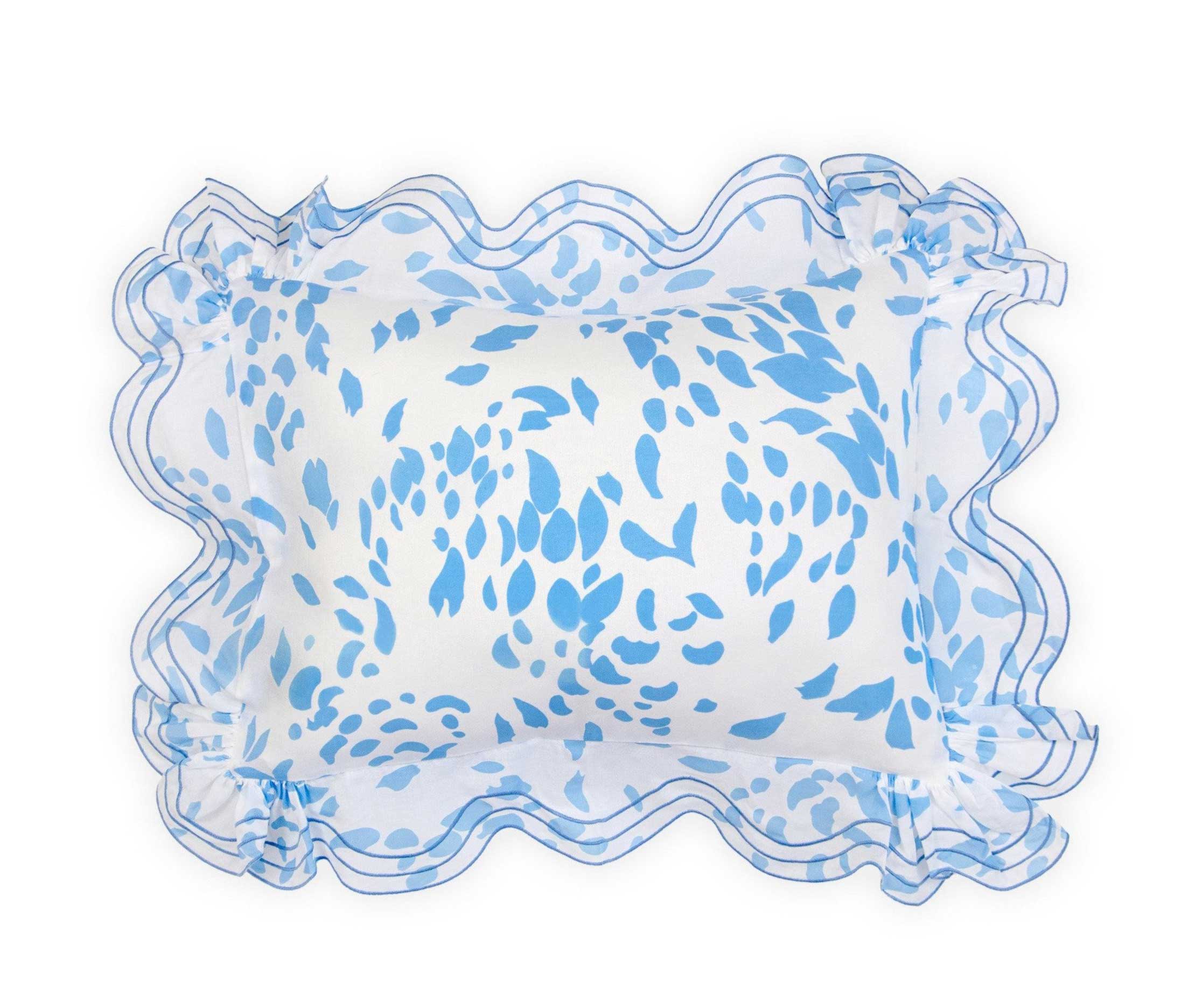 Alizée Blue Ruffle Boudoir Shams