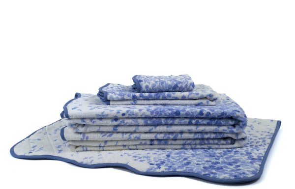 Bouquet Eclaté Periwinkle Towels