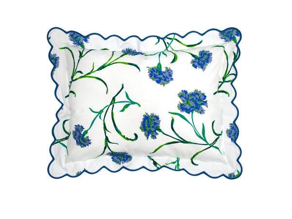 Carnations Blue/Green Bed Linens