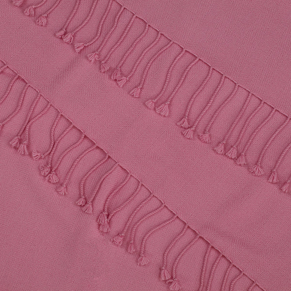 Candy Pink Cashmere Throw