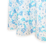 Petite Marguerites Blue Printed Tablecloths