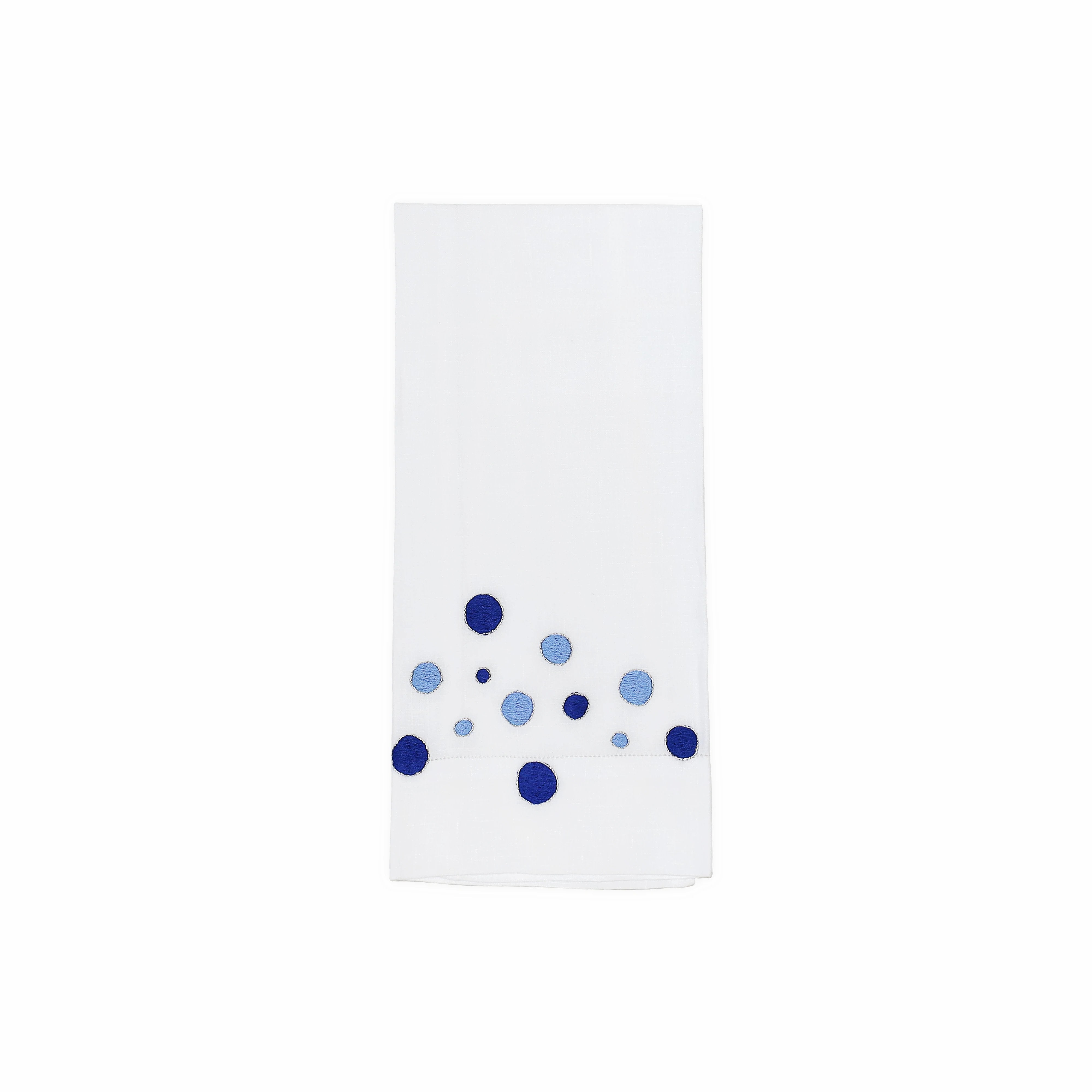 Confettis Blue Emb. Guest Towels