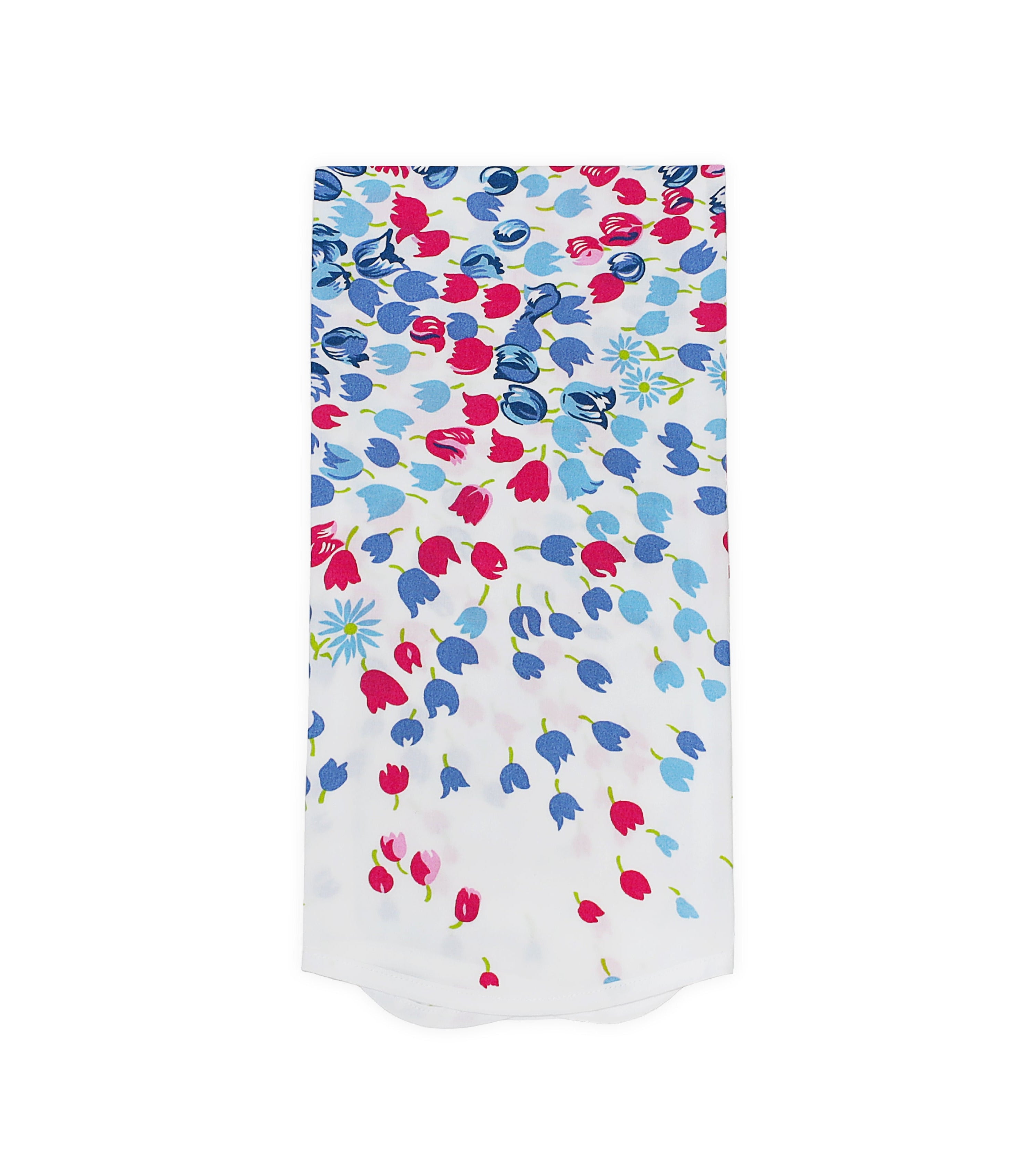 Bouquet Eclaté Blue Printed Guest Towels