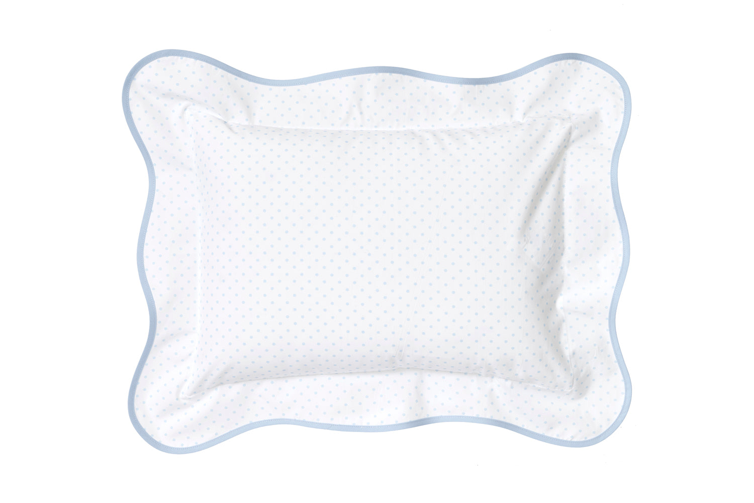Mini Confettis Blue Wavy Boudoir Shams