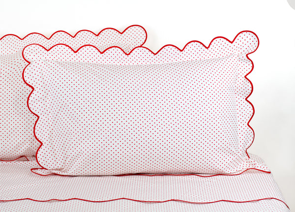 Mini Confettis Red Bed Linens