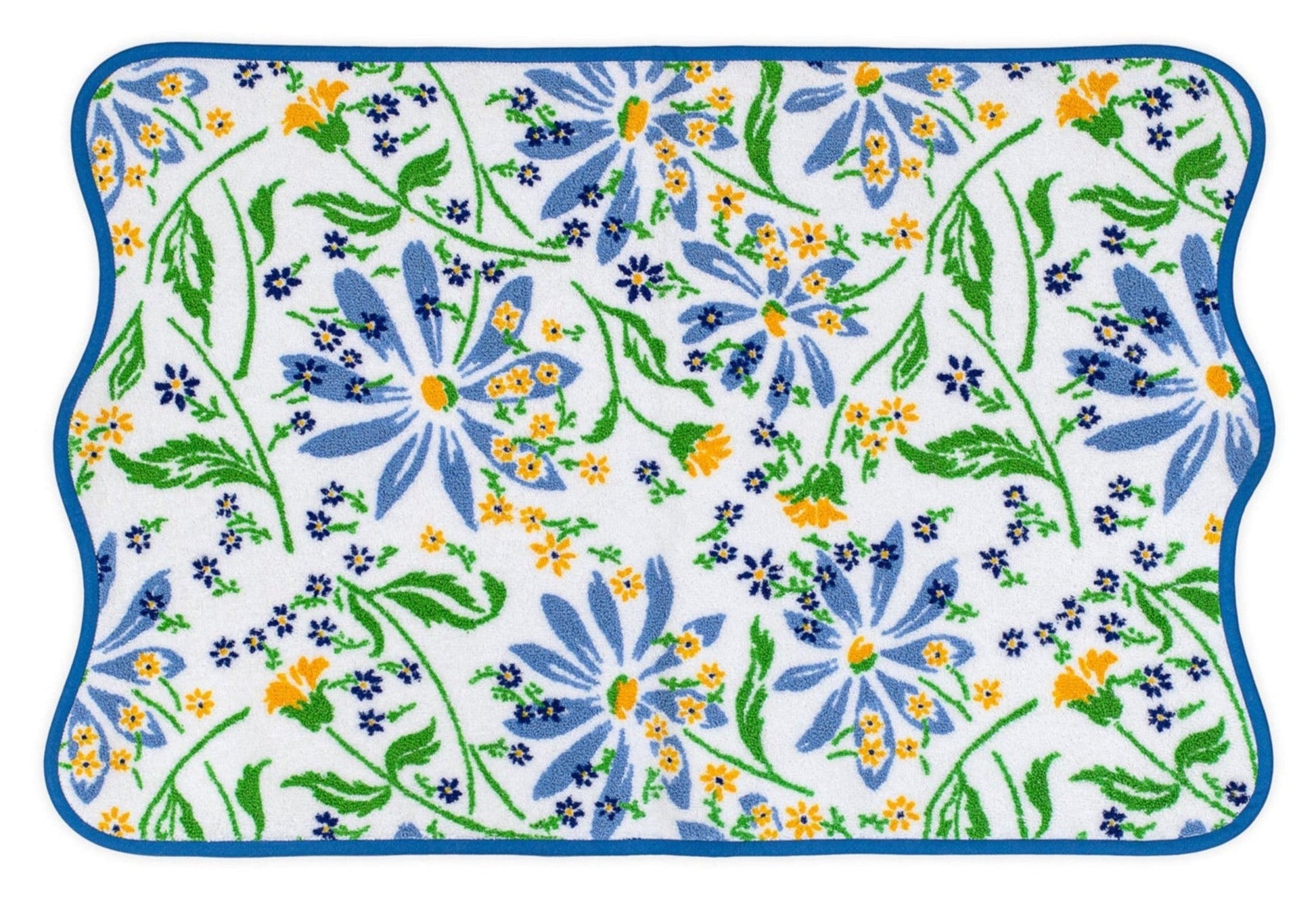 Marguerites Blue/Green Towels