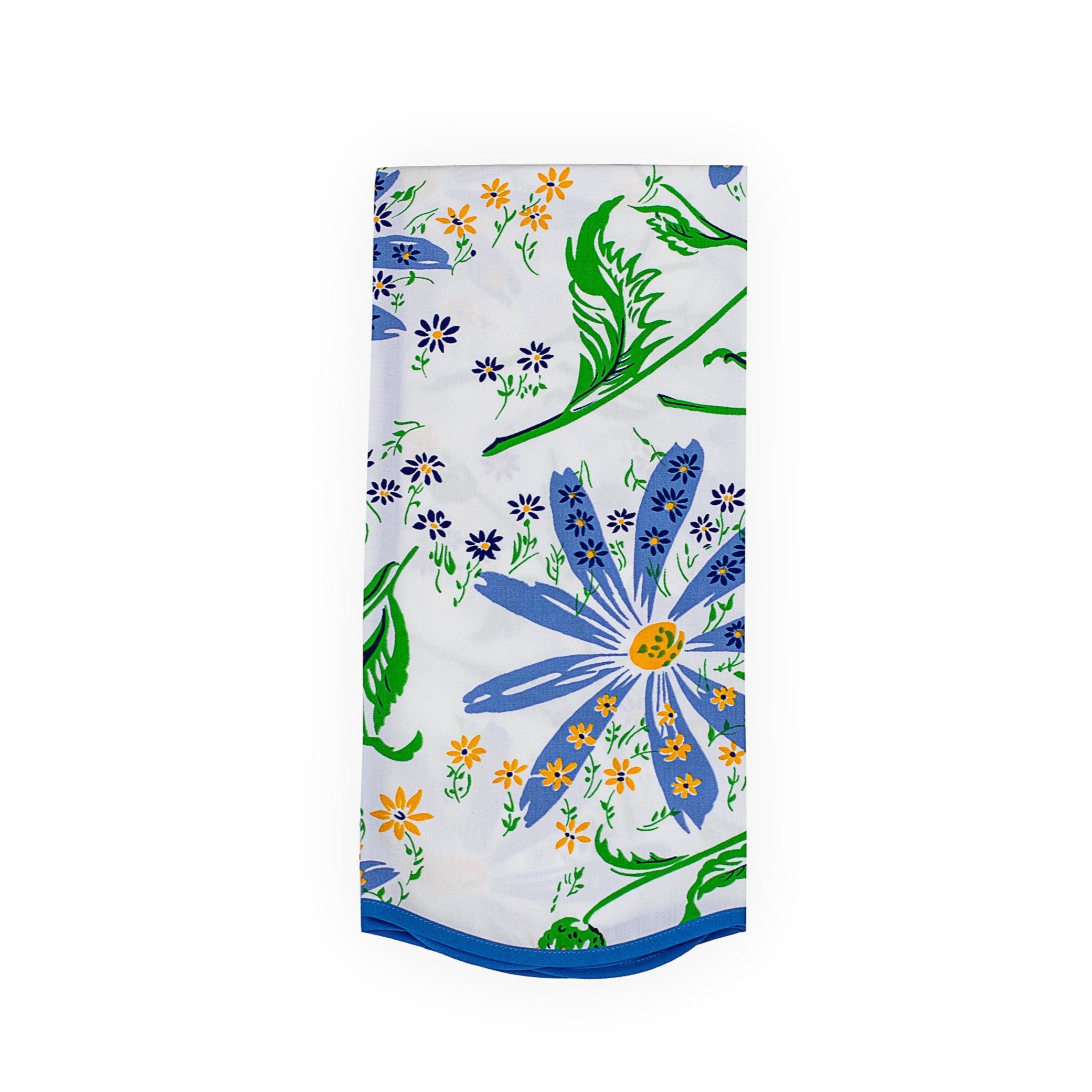 Marguerites Blue/Green Printed Guest Towels