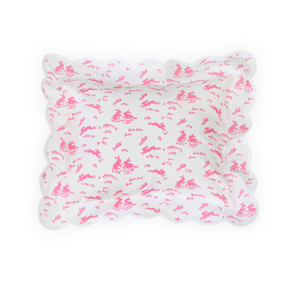 Lapins 粉色/白色扇贝肘部枕套